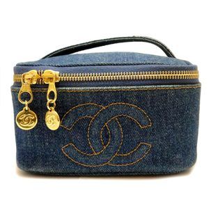 Chanel Vanity Denim Bag Blue